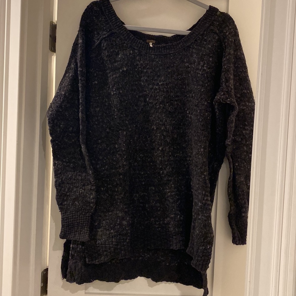Free People dark gray/black sweater